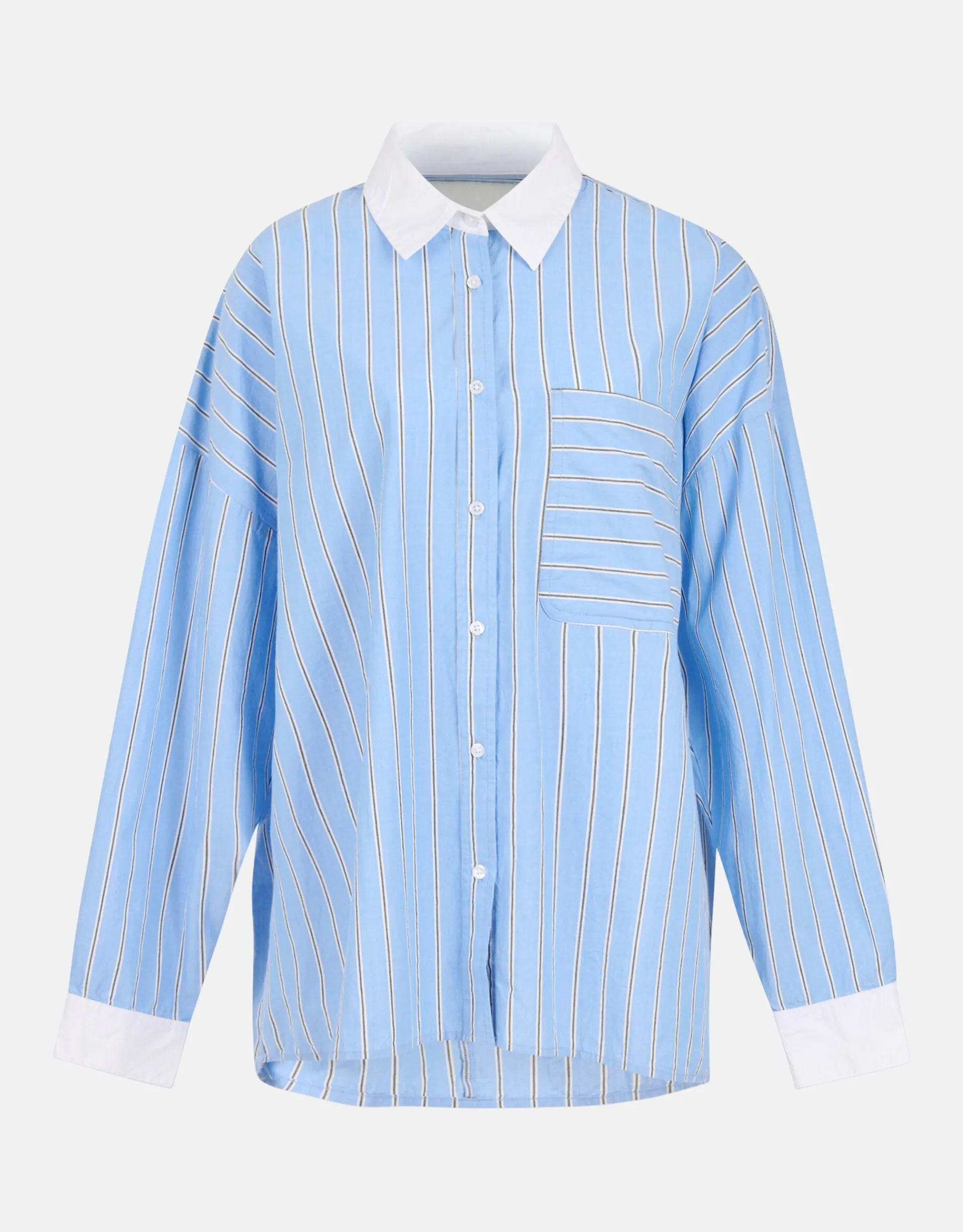 Shoeby Pinstripe Blouse Lichtblauw By Lonneke<DAMES Blouses
