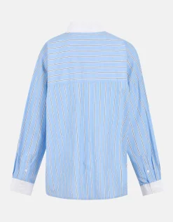 Shoeby Pinstripe Blouse Lichtblauw By Lonneke<DAMES Blouses
