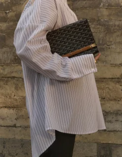 Shoeby Pinstripe Blouse Wit By Lonneke<DAMES Blouses