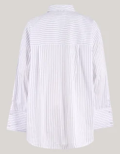 Shoeby Pinstripe Blouse Wit By Lonneke<DAMES Blouses