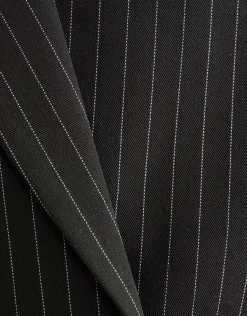 Shoeby Pinstripe Cropped Blazer Zwart<DAMES Blazers