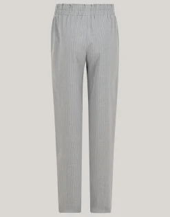 Shoeby Pinstripe Strass Pantalon Lichtgrijs< Broeken