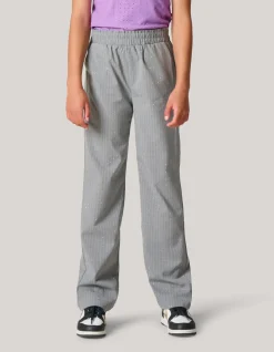 Shoeby Pinstripe Strass Pantalon Lichtgrijs< Broeken
