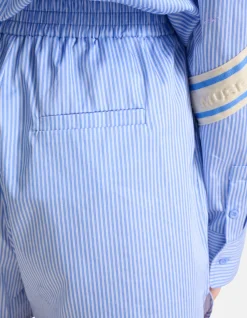 Shoeby Pinstripe Strass Short Lichtblauw<DAMES Shorts