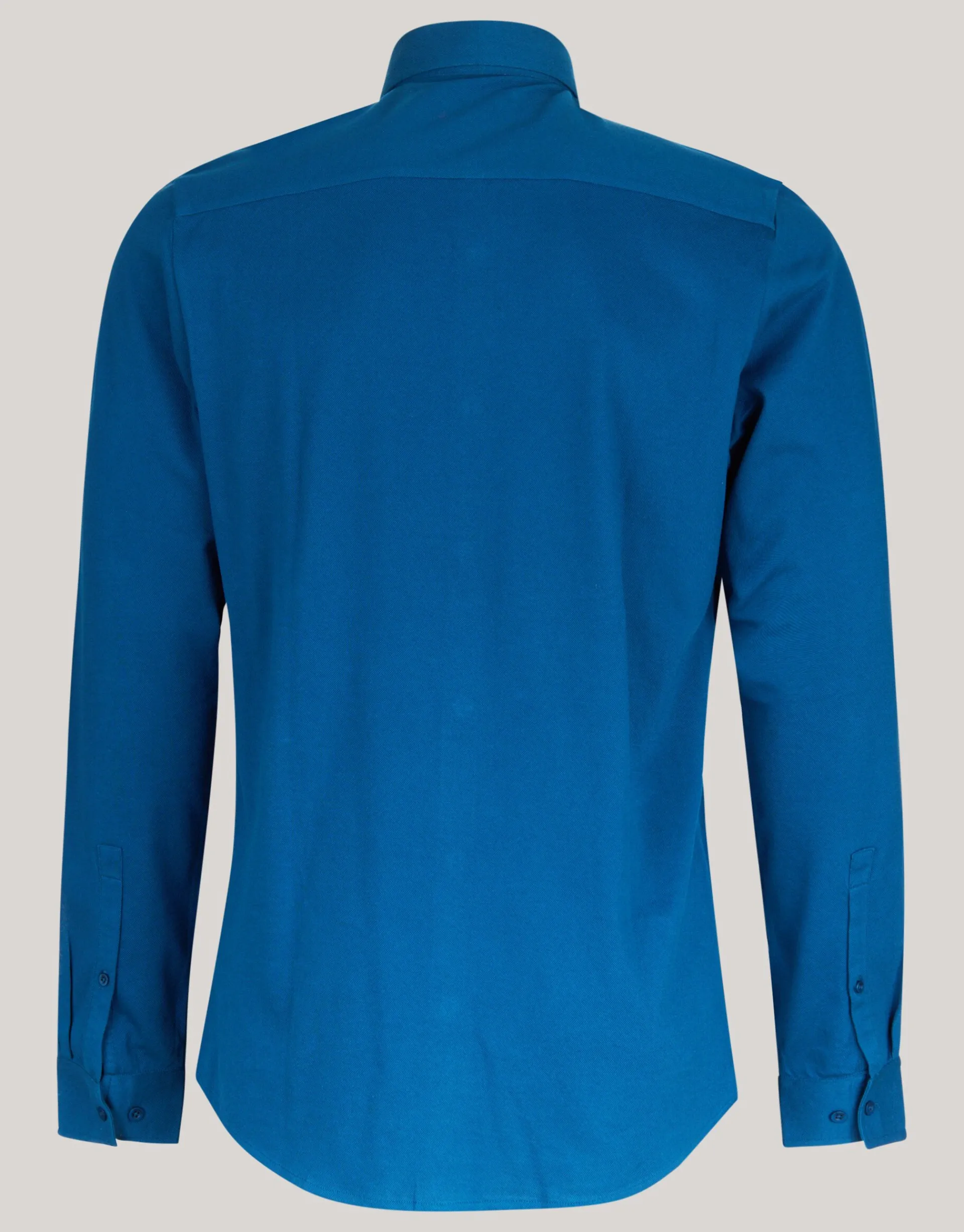 Shoeby Pique Jersey Overhemd Blauw<Heren Overhemden
