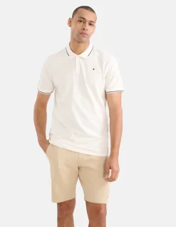 Shoeby Pique Polo Wit<Heren T-Shirts En Polo's