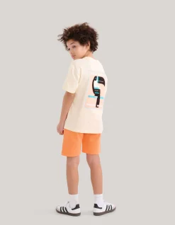 Shoeby Pique Short Oranje< Shorts