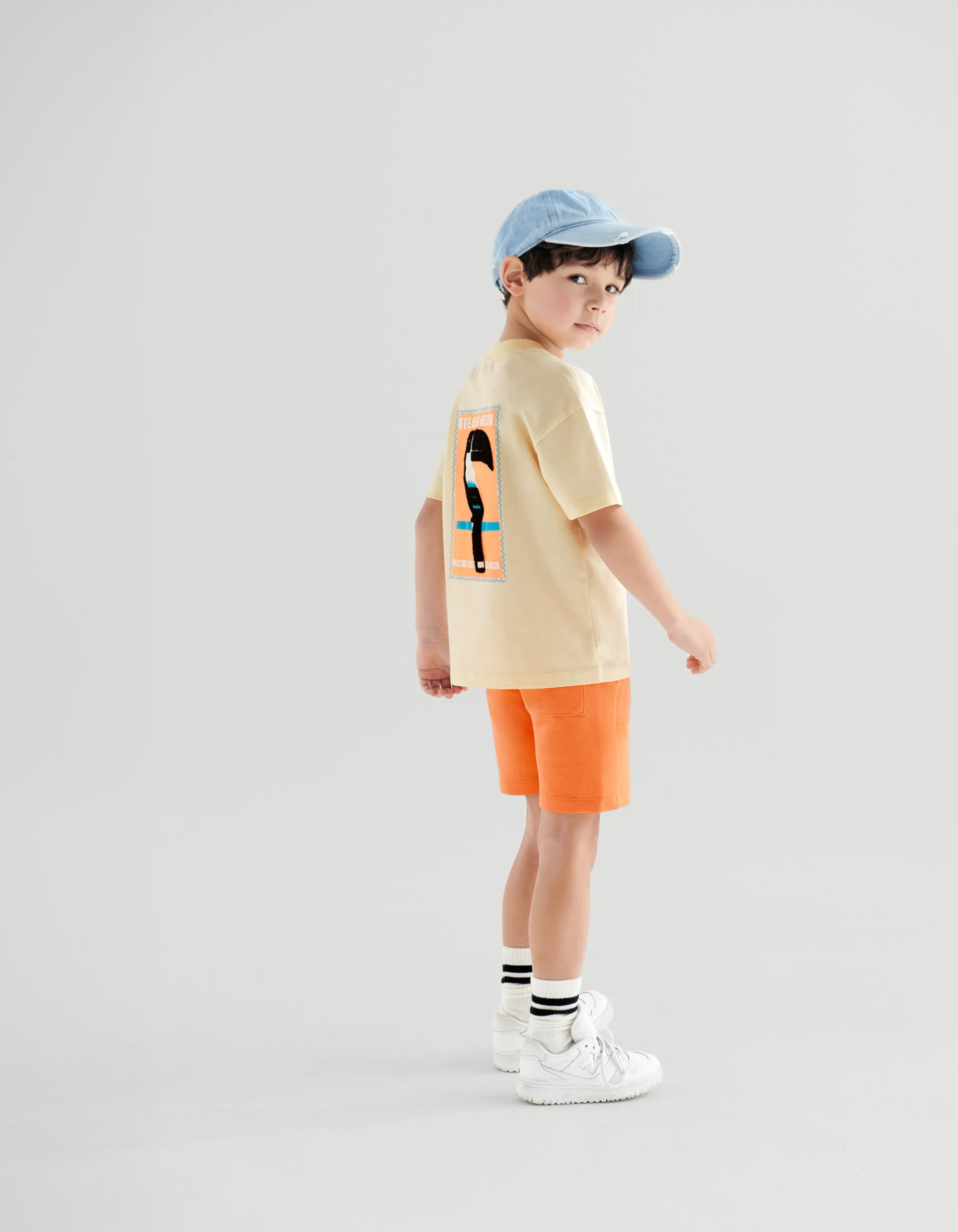 Shoeby Pique Short Oranje< Shorts