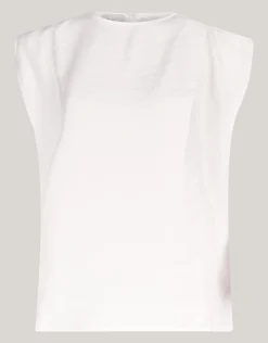 Shoeby Pleat Top Wit<DAMES Tops
