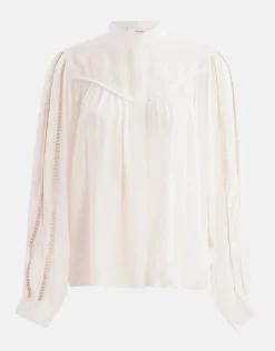 Shoeby Pleated Blouse Gebroken Wit By Mieke<DAMES Blouses