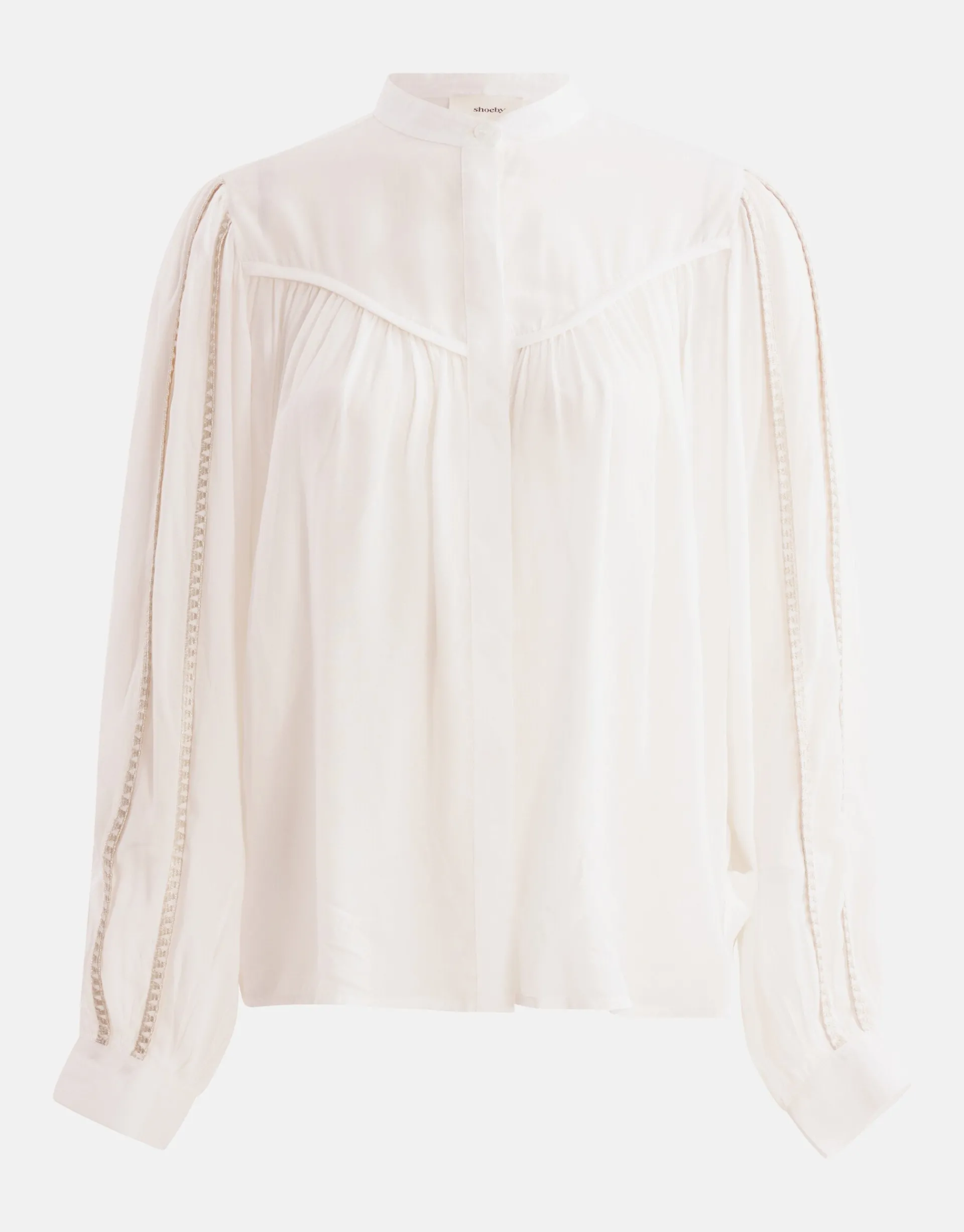 Shoeby Pleated Blouse Gebroken Wit By Mieke<DAMES Blouses