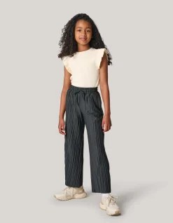 Shoeby Plissé Broek Donkergrijs< Broeken