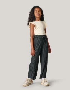Shoeby Plissé Broek Donkergrijs< Broeken
