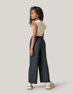 Shoeby Plissé Broek Donkergrijs< Broeken