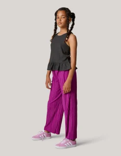 Shoeby Plissé Broek Paars< Broeken