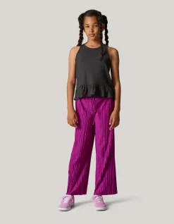 Shoeby Plissé Broek Paars< Broeken