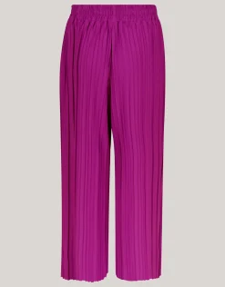 Shoeby Plissé Broek Paars< Broeken