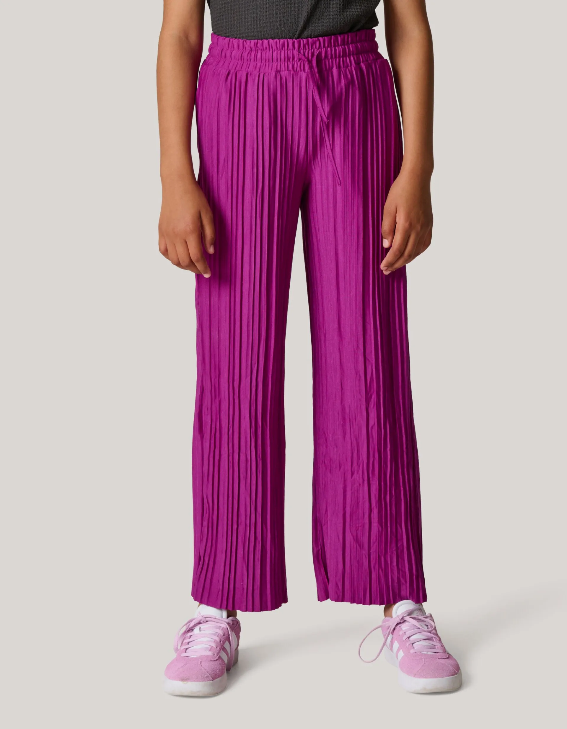 Shoeby Plissé Broek Paars< Broeken
