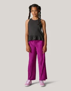Shoeby Plissé Broek Paars< Broeken
