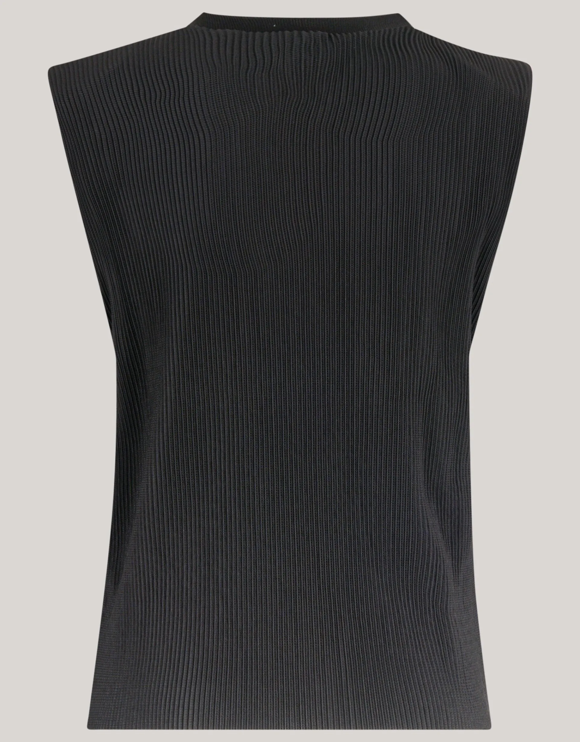 Shoeby Plissé Top Zwart<DAMES Tops