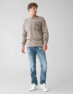 Shoeby Pocket Sweater Lichtbruin<Heren Truien En Sweaters