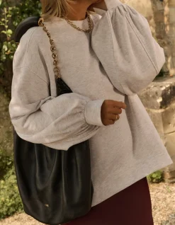 Shoeby Poff Sleeve Sweater Grijs By Lonneke<DAMES Truien En Sweaters