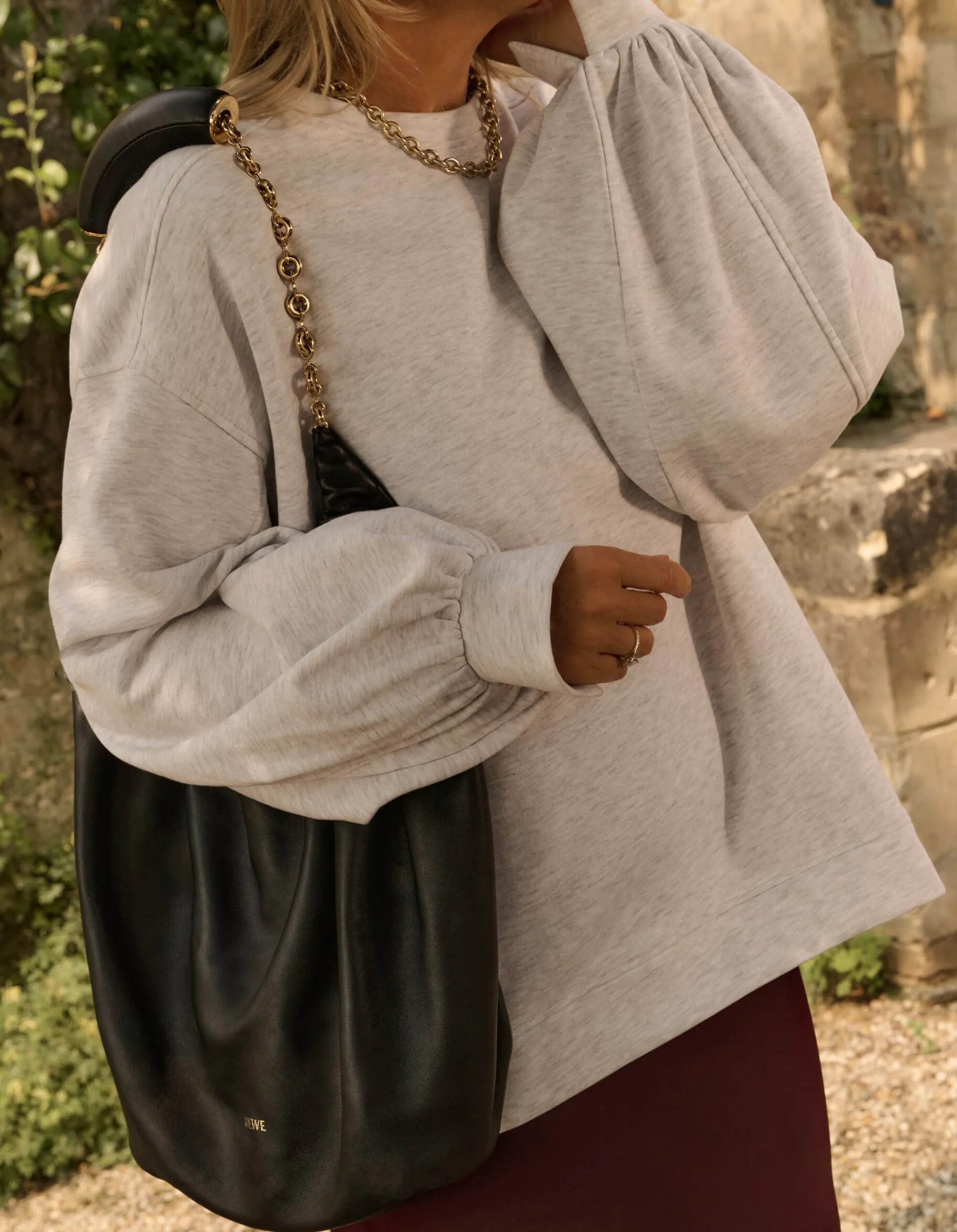 Shoeby Poff Sleeve Sweater Grijs By Lonneke<DAMES Truien En Sweaters