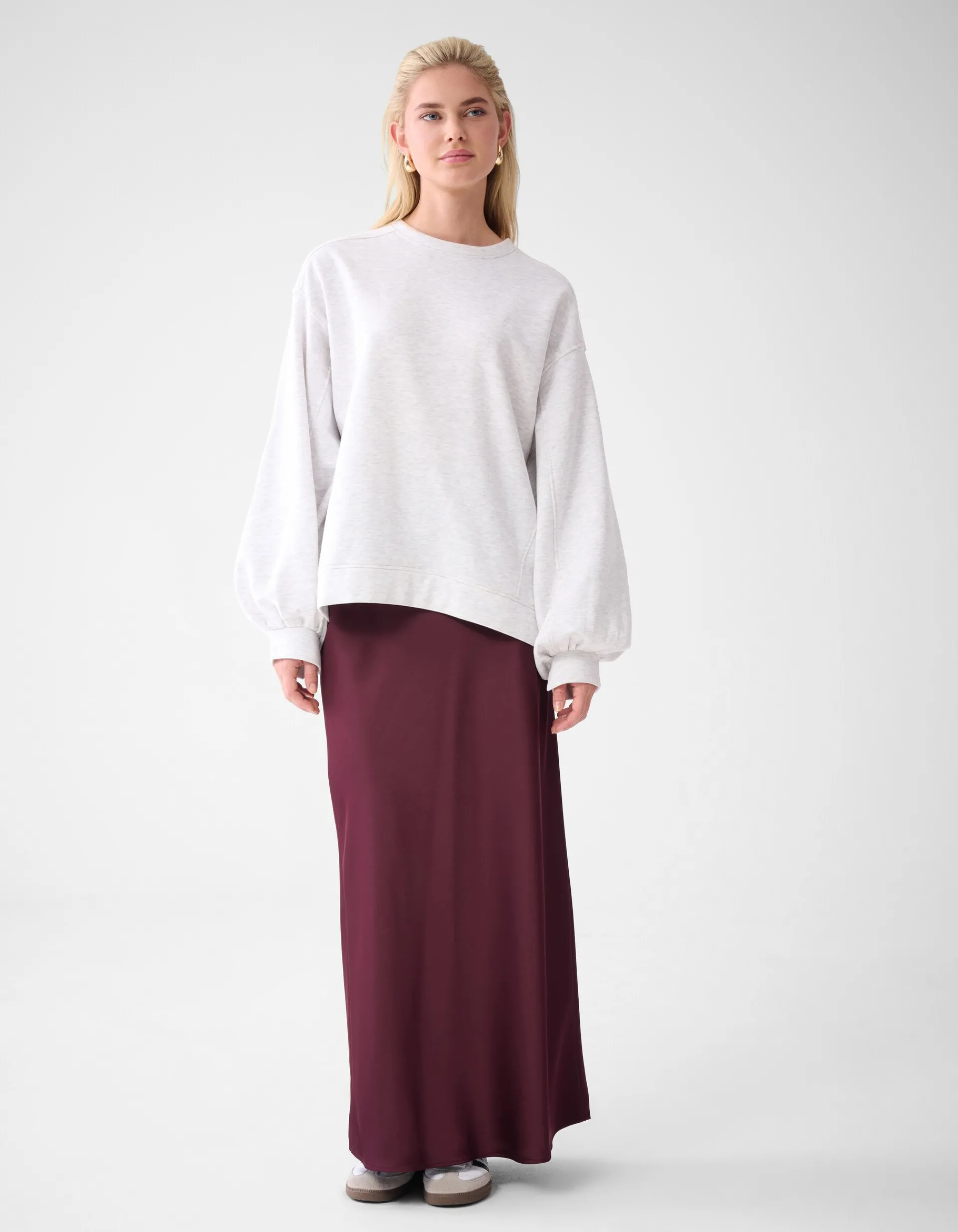 Shoeby Poff Sleeve Sweater Grijs By Lonneke<DAMES Truien En Sweaters