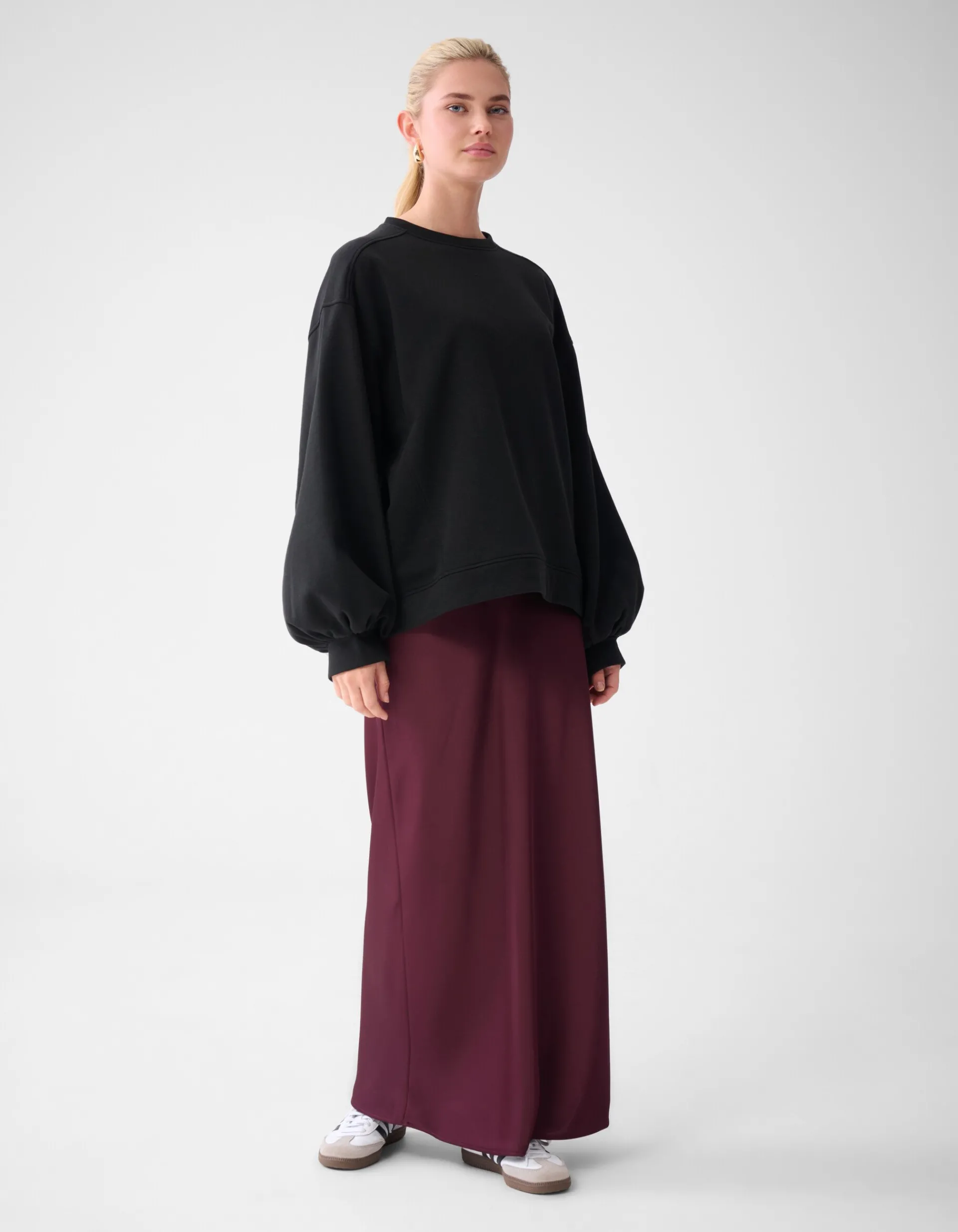 Shoeby Poff Sleeve Sweater Zwart By Lonneke<DAMES Truien En Sweaters