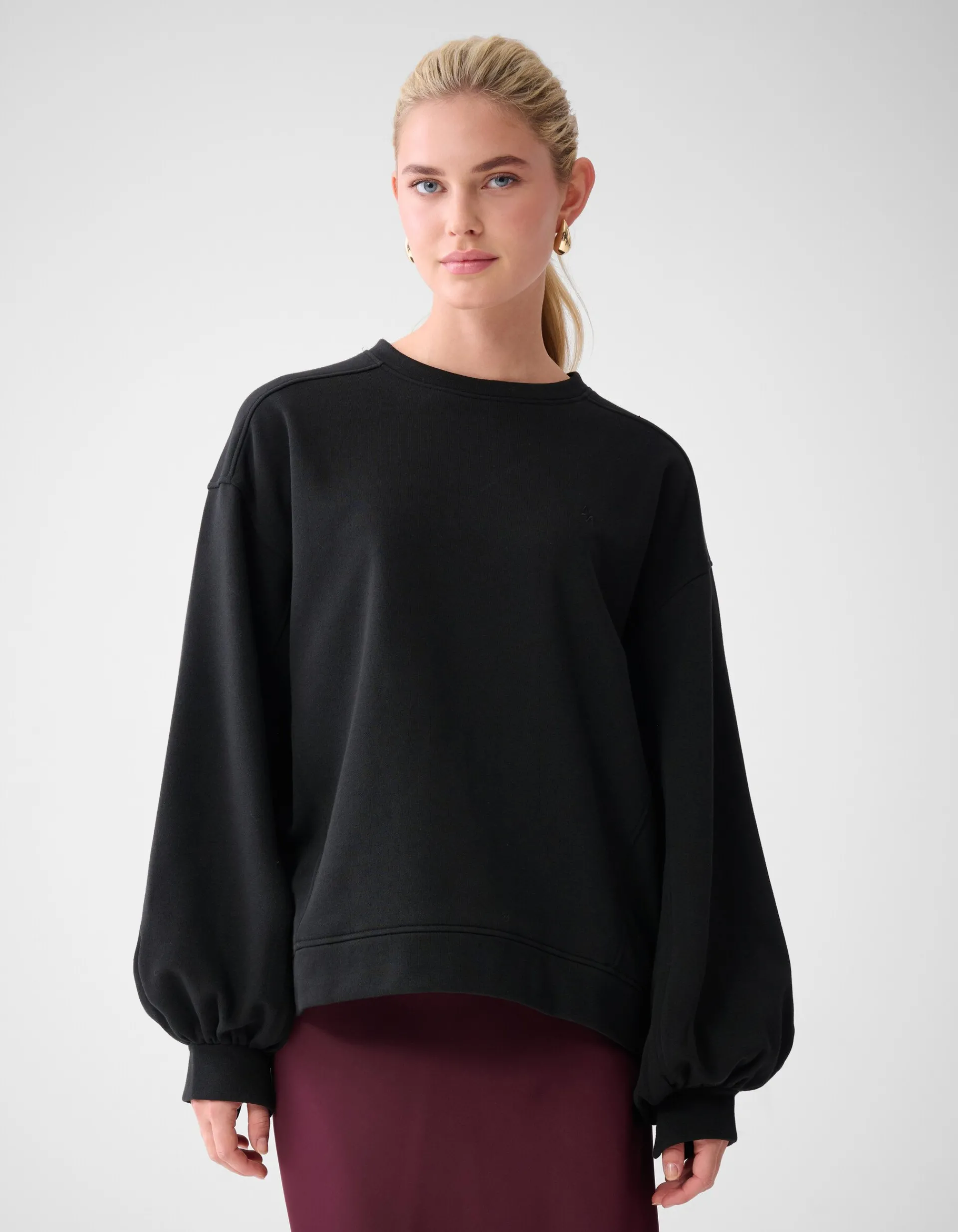 Shoeby Poff Sleeve Sweater Zwart By Lonneke<DAMES Truien En Sweaters