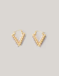 Shoeby Pointy Beaded Oorbellen Goud<DAMES Sieraden