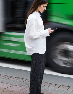 Shoeby Poplin Blouse Wit<DAMES Blouses