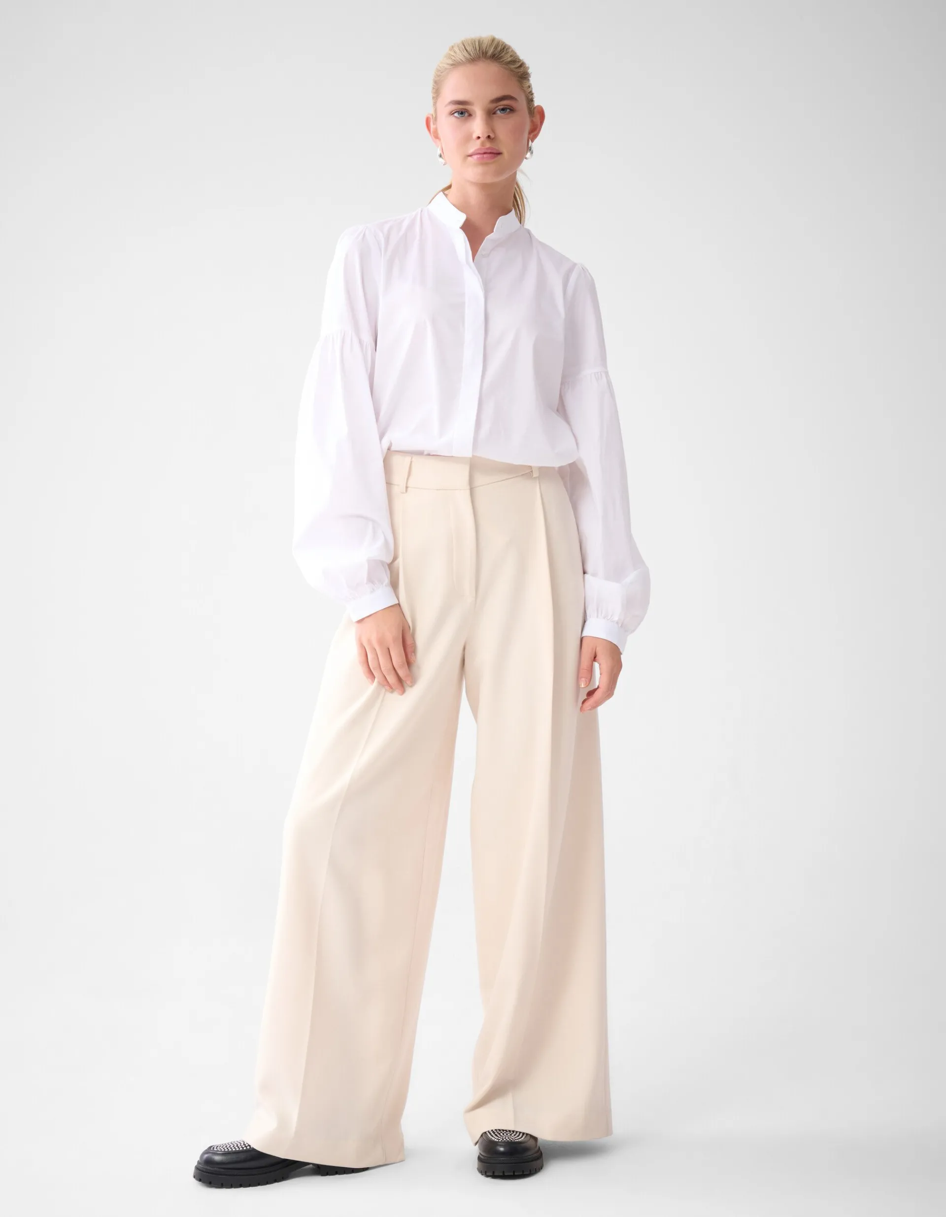Shoeby Poplin Blouse Wit By Lonneke<DAMES Blouses