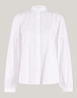 Shoeby Poplin Blouse Wit By Lonneke<DAMES Blouses