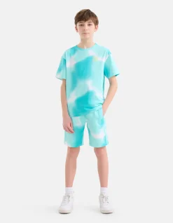Shoeby Print Short Blauw< Shorts