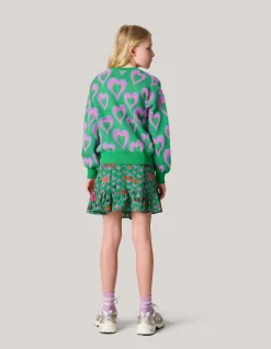Shoeby Printed Cardigan Groen< Gebreide Truien