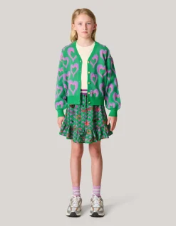 Shoeby Printed Cardigan Groen< Gebreide Truien