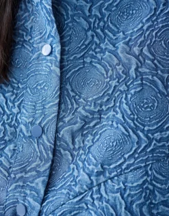 Shoeby Printed Denim Bomber Donkerblauw<DAMES Jacks