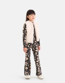 Shoeby Printed Flared Broek Bruin< Broeken