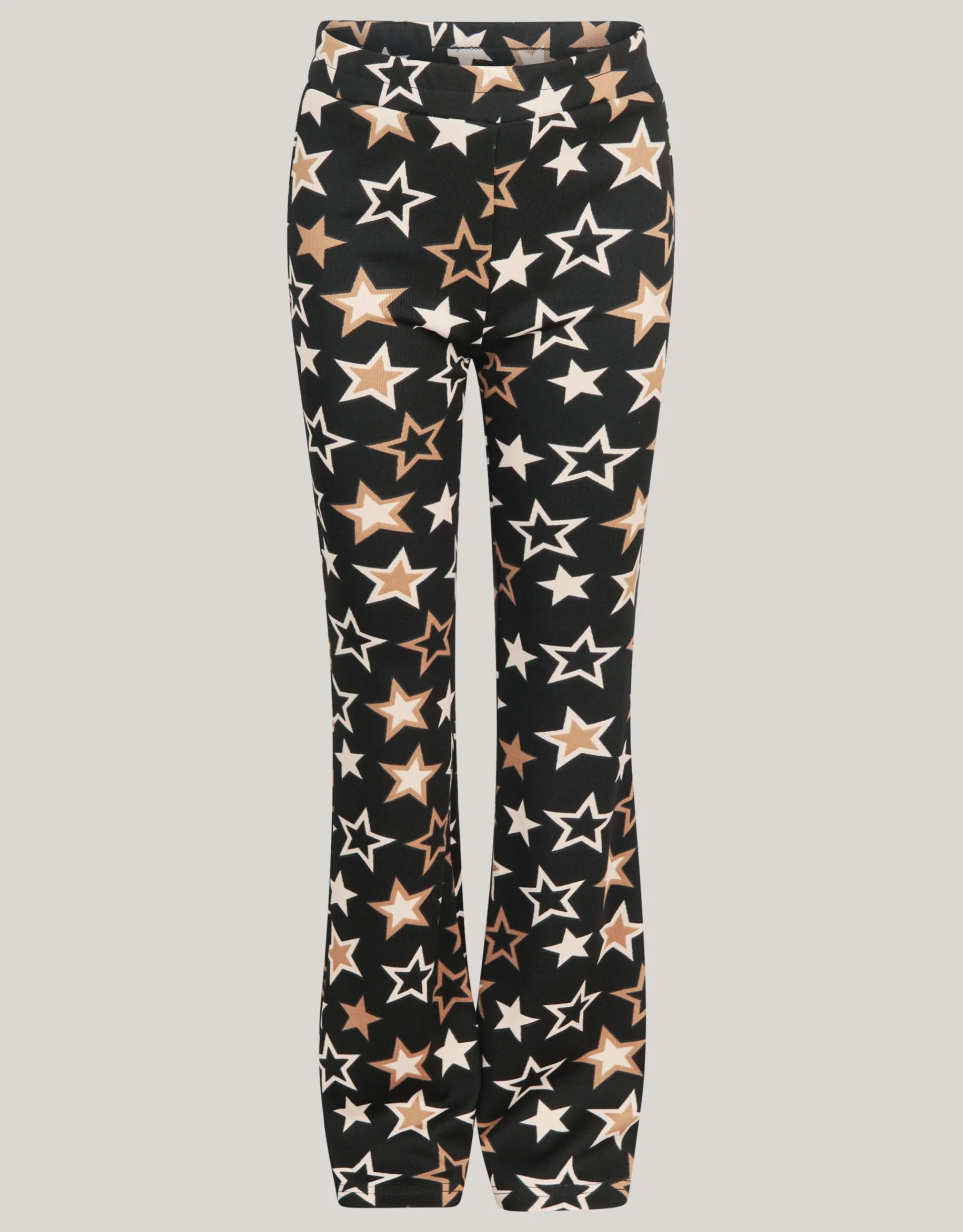 Shoeby Printed Flared Legging Zwart< Broeken