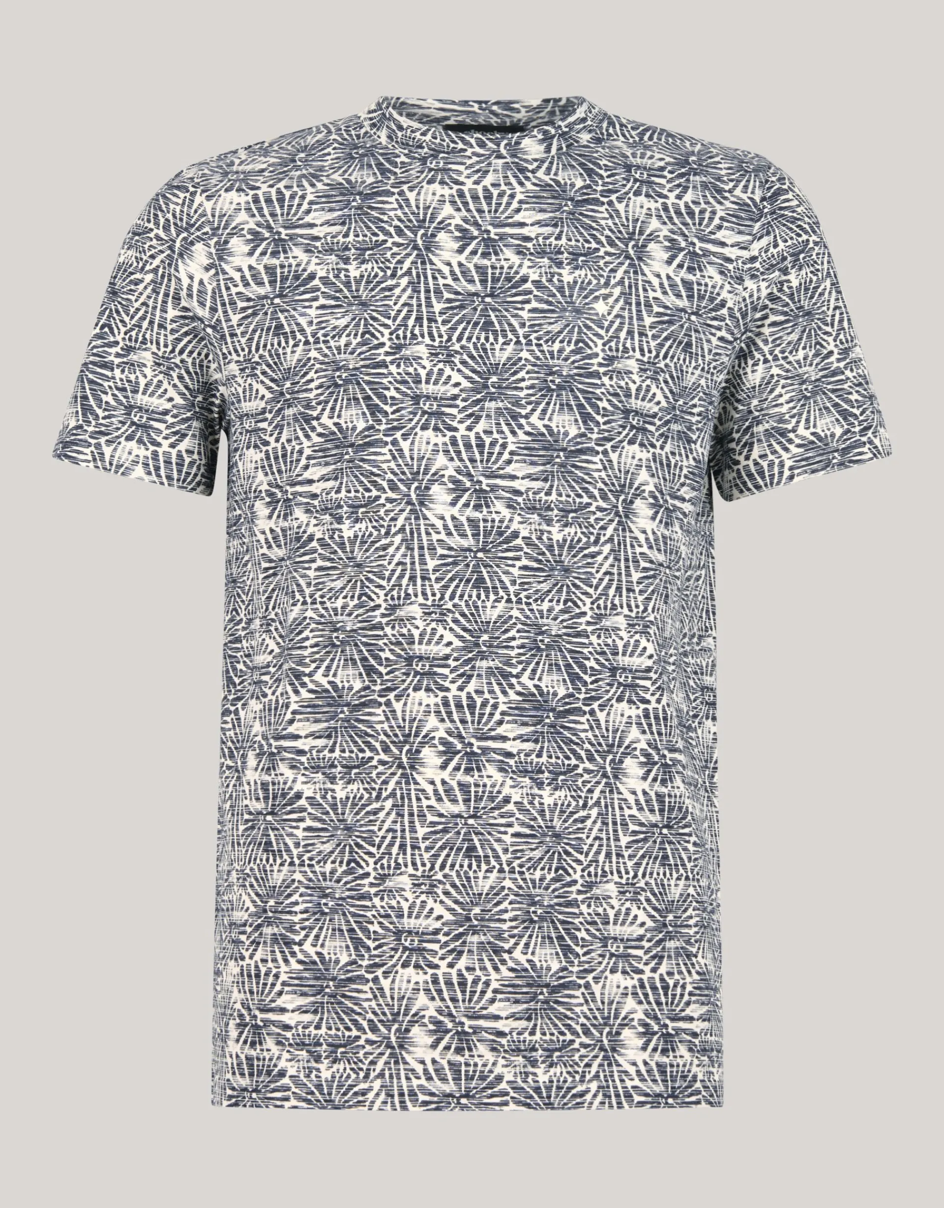 Shoeby Printed Flower T-shirt Zwart<Heren T-Shirts En Polo's