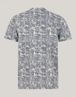 Shoeby Printed Flower T-shirt Zwart<Heren T-Shirts En Polo's