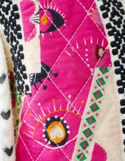 Shoeby Printed Gilet Roze By Lizzy< Gilets|Jassen