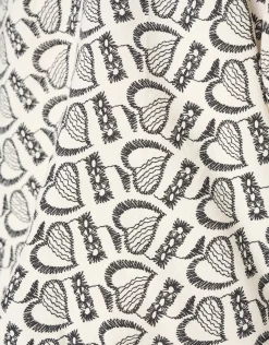 Shoeby Printed Heart Top Wit<DAMES Tops