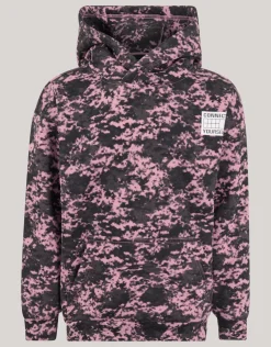 Shoeby Printed Hoodie Donkerroze< Gebreide Truien|Hoodies