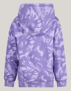 Shoeby Printed Hoodie Paars< Gebreide Truien|Hoodies