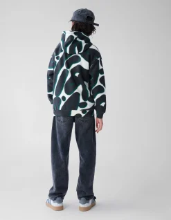 Shoeby Printed Hoodie Zwart< Gebreide Truien|Hoodies