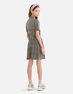 Shoeby Printed Jurk Zwart/Wit< Jurken