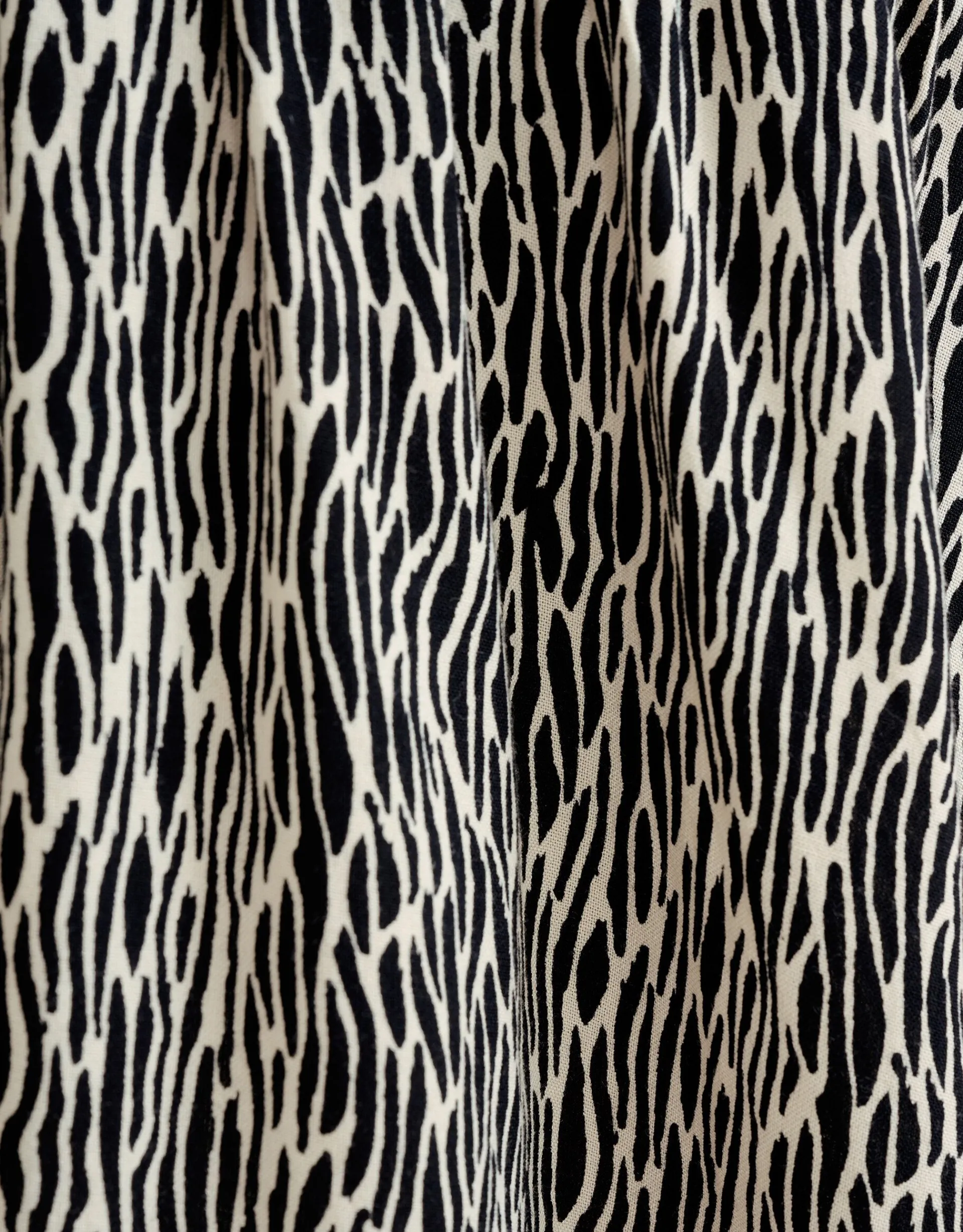 Shoeby Printed Jurk Zwart/Wit< Jurken