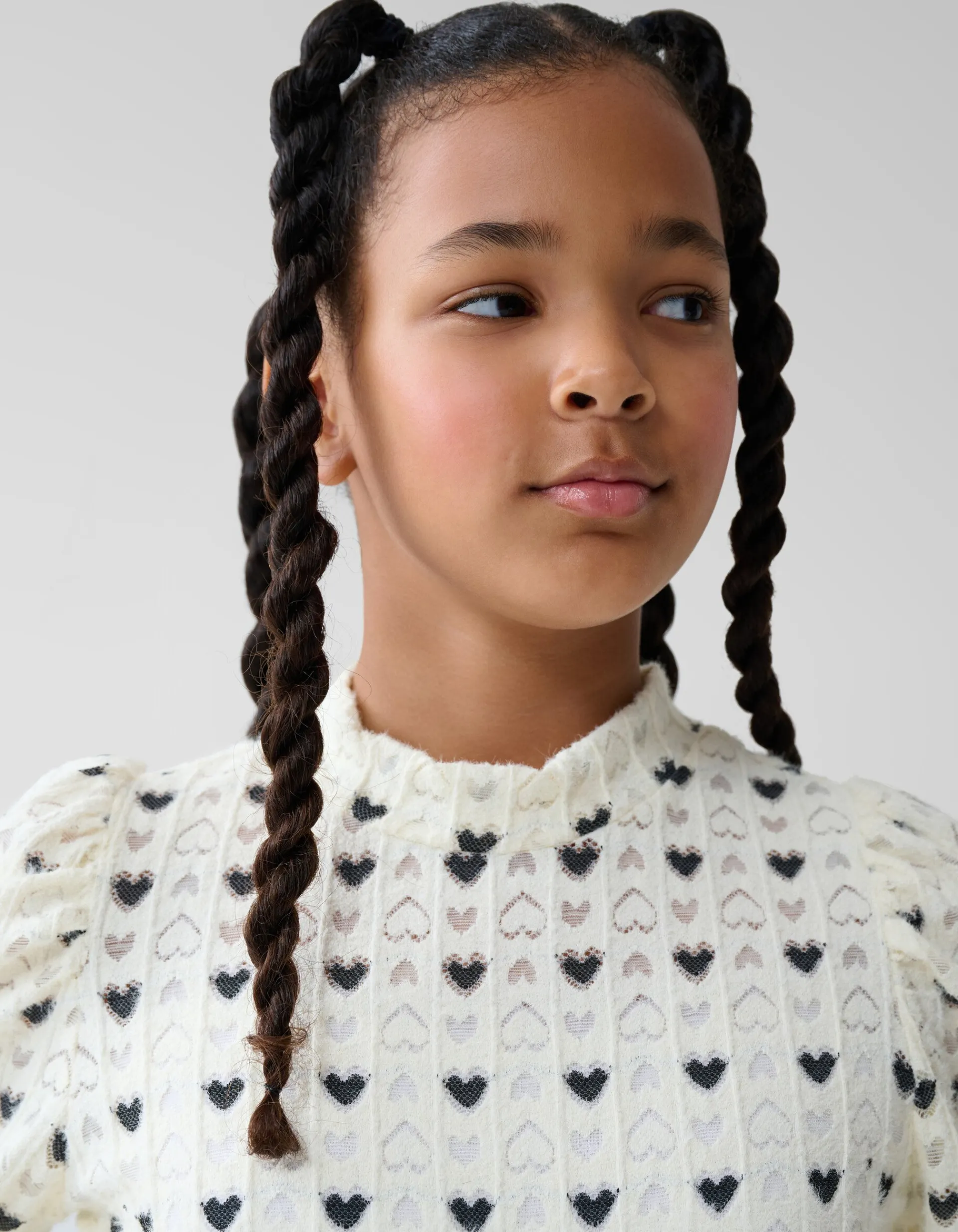 Shoeby Printed Longsleeve Wit By Lizzy< T-Shirts|Tops Lange Mouw